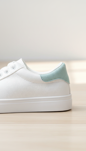 Delainey's - Vrouwen Contrasterende Hieltab Sneakers