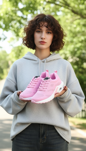Denisse's - Dames Comfort Sneakers met Luchtkussen Zool