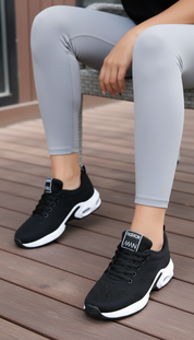 Denisse's - Dames Comfort Sneakers met Luchtkussen Zool