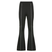 Luna’s - Vrouwen Hoge Taille Micro-Flare Broek