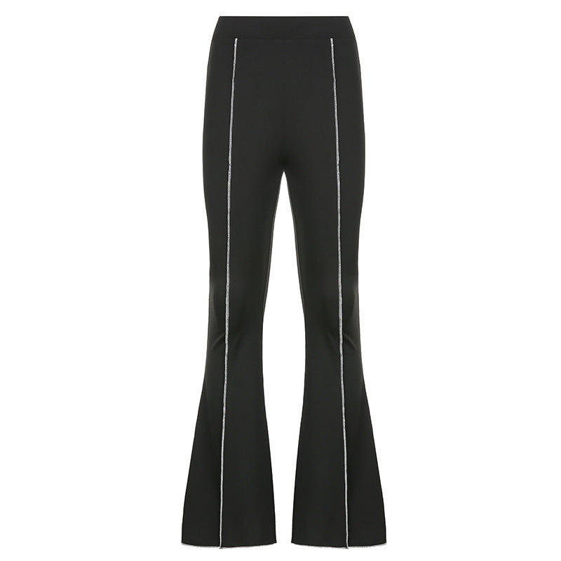 Luna’s - Vrouwen Hoge Taille Micro-Flare Broek