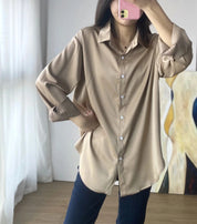 Makenzie’s - Vrouwen Satijnen Losvallende Blouse