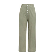 Tess’s - Vrouwen Effen Slim Broek met Knopen