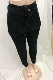 Hoge Taille  Gewassen Denim Jeans Voor Vrouwen