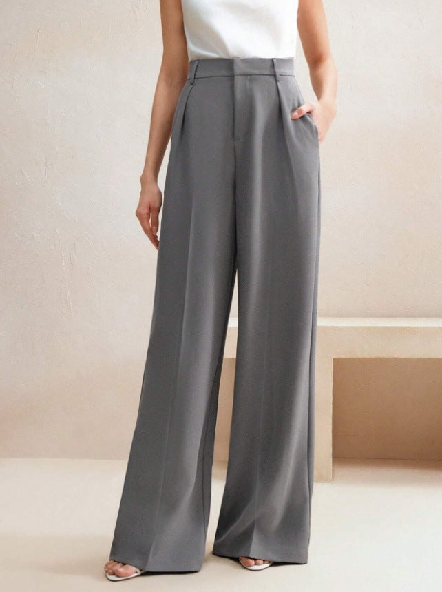 Eline’s - Vrouwen Hoge Taille Wijde Pijp Pantalon