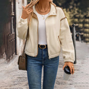 Lara’s - Vrouwen Vest Jas met Contrast Bies