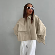Romy’s - Vrouwen Losvallend Vleermuismouw Vest Blouse