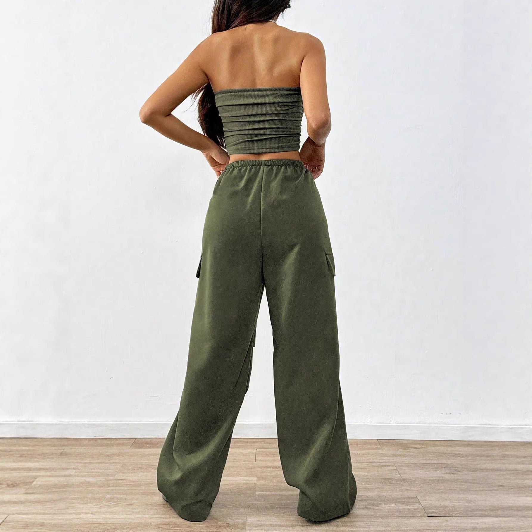 Sara’s - Vrouwen Tweedelige Set Bandeau Top & Tuinbroek