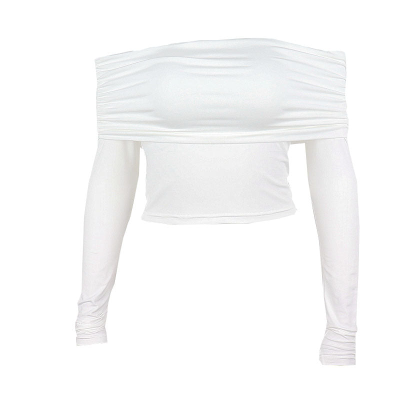 Emma’s - Vrouwen Off-Shoulder Slim Fit Longsleeve Top