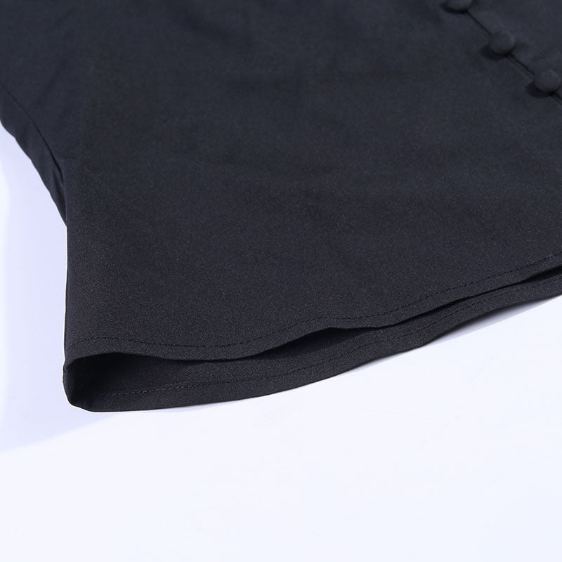 Noor’s - Vrouwen V-Hals Longsleeve Top met Knopen