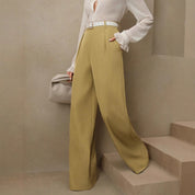Eline’s - Vrouwen Hoge Taille Wijde Pijp Pantalon