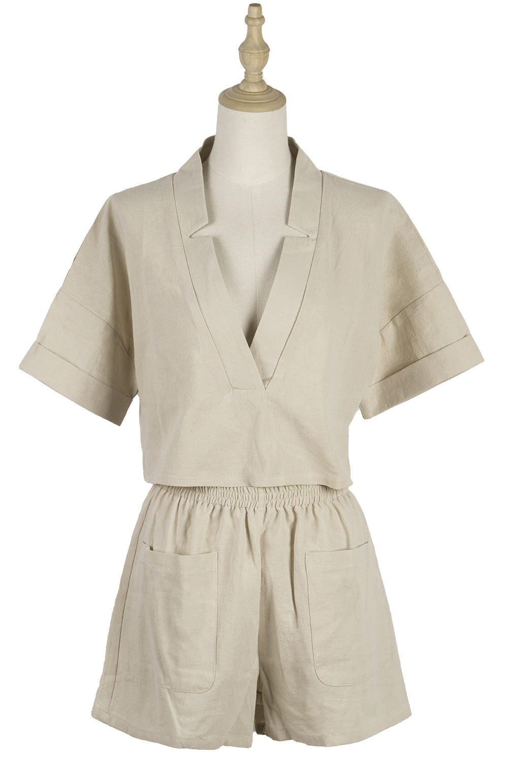 Emma’s - Vrouwen Tweedelige Set Top & Shorts met Zakken