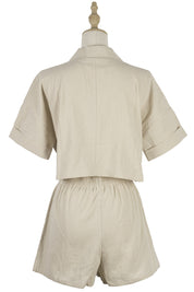 Emma’s - Vrouwen Tweedelige Set Top & Shorts met Zakken