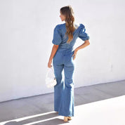 Anna’s - Vrouwen Wijde Pijp Denim Broek