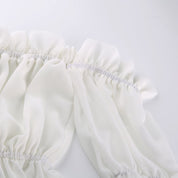 Emma’s - Vrouwen Ruches Longsleeve Blouse met Mesh
