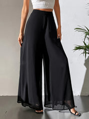 Yara’s - Vrouwen Luchtige Chiffon Wijde Broek