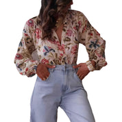 Sophie’s - Vrouwen Bedrukte Longsleeve Blouse