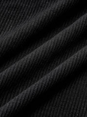 LaBellaa's - Moderne Vrouwen Getailleerde Ribgebreide Top