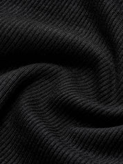 LaBellaa's - Moderne Vrouwen Getailleerde Ribgebreide Top