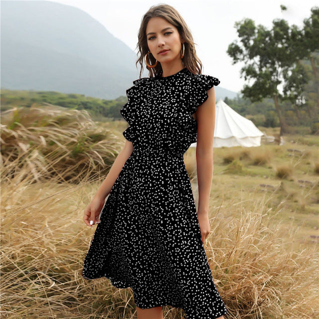 Olivia’s - Vrouwen Chiffon Maxi Jurk