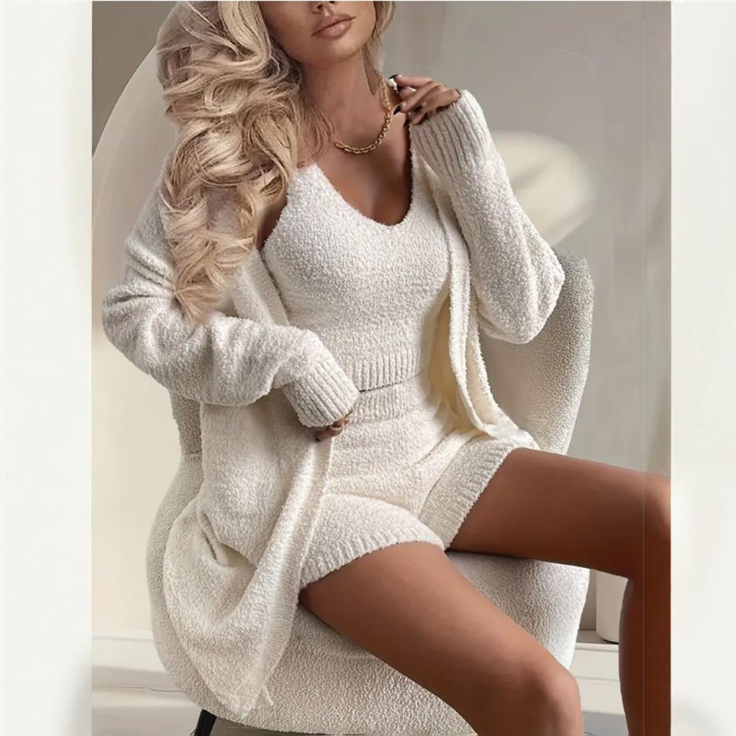 Luna’s - Vrouwen Crop Top & Shorts Lounge Set