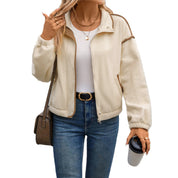 Lara’s - Vrouwen Vest Jas met Contrast Bies