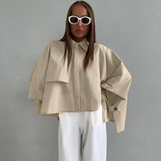 Romy’s - Vrouwen Losvallend Vleermuismouw Vest Blouse