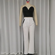 Sophie’s - Vrouwen Bandeau Top & Hoge Taille Broek Set