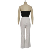 Sophie’s - Vrouwen Bandeau Top & Hoge Taille Broek Set