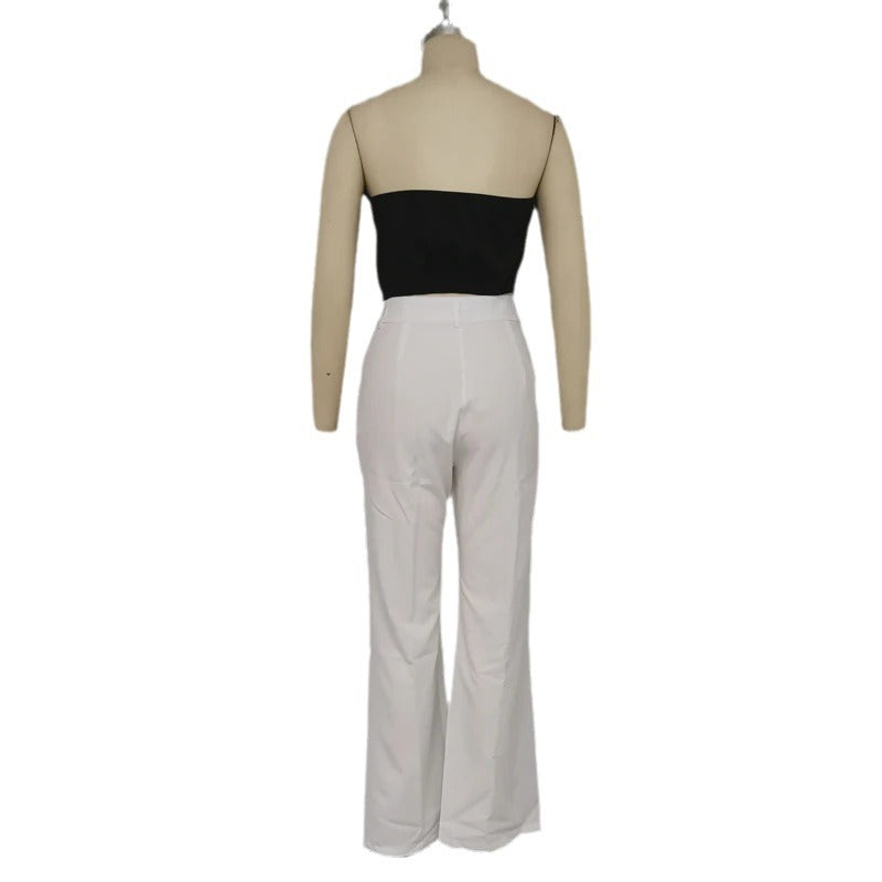 Sophie’s - Vrouwen Bandeau Top & Hoge Taille Broek Set