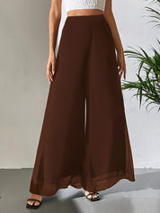 Yara’s - Vrouwen Luchtige Chiffon Wijde Broek