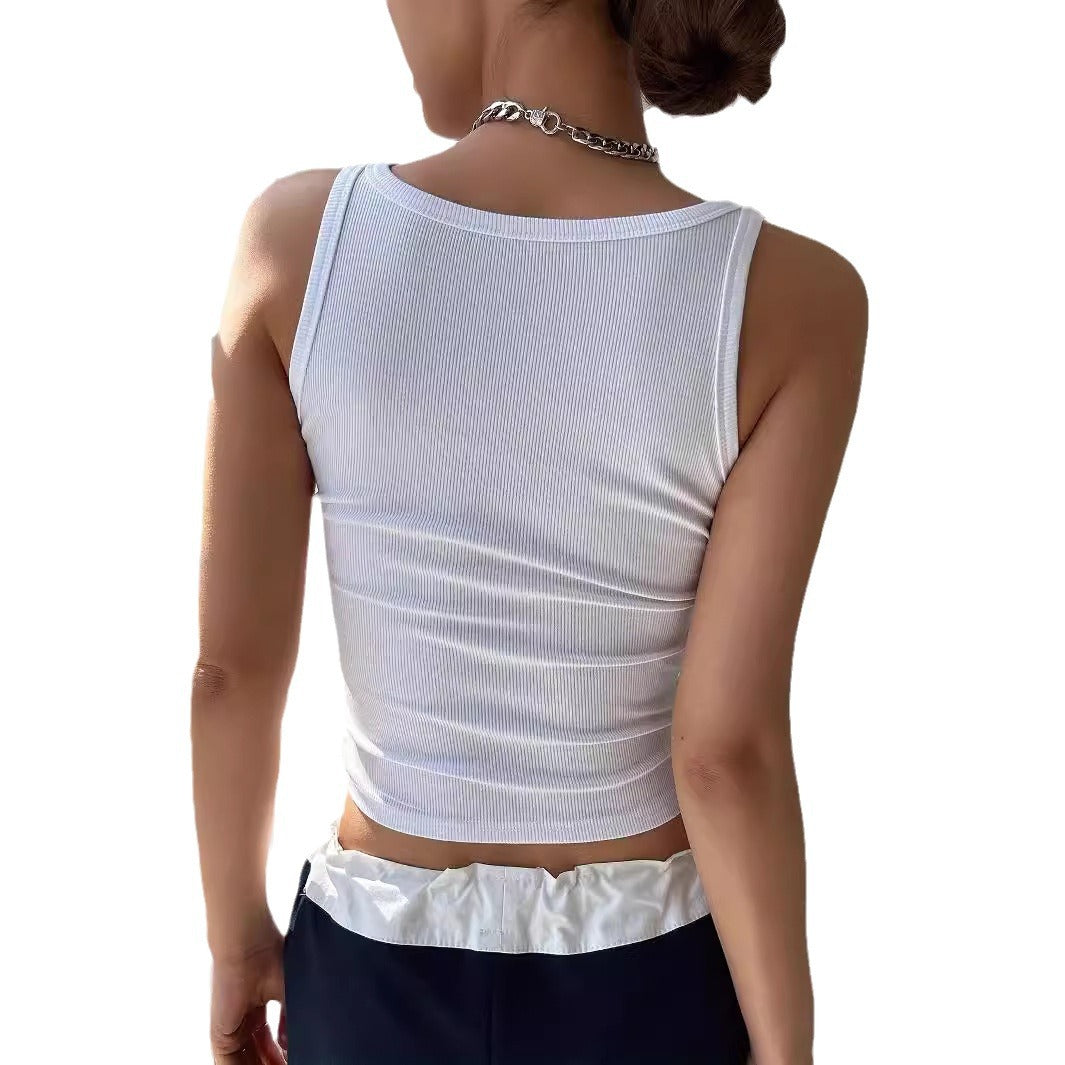 Noor’s - Vrouwen Basic Mouwloze Top met Bandjes
