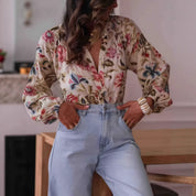 Sophie’s - Vrouwen Bedrukte Longsleeve Blouse